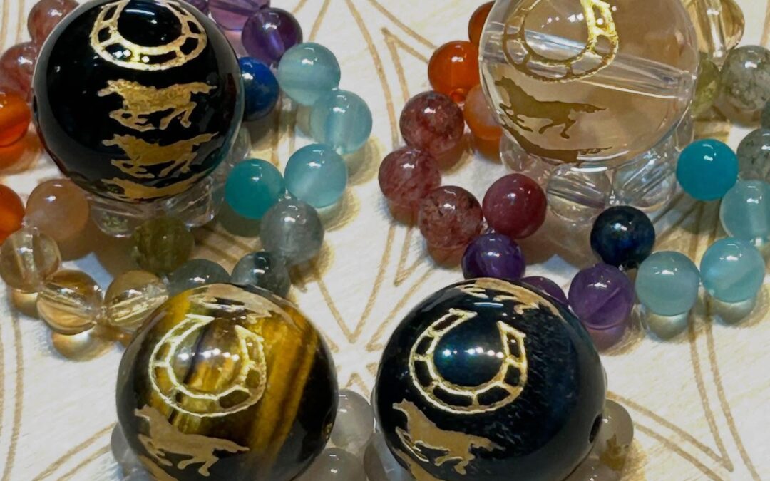 新着✨✨九頭馬・馬蹄14ミリビーズ